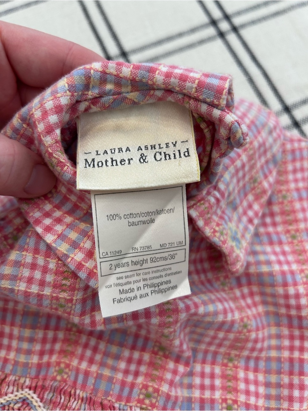 Vintage Smocked Bundle Toddler Girls Dresses 2T - Picture 7 of 16